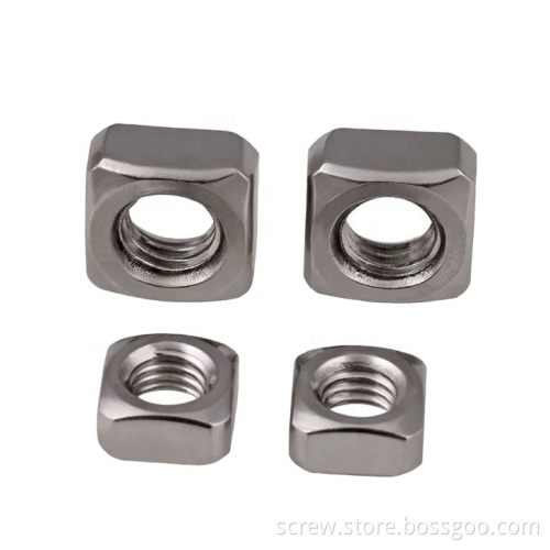 Stainless Steel Square Head Machine Screw Nuts